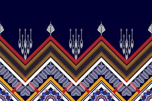 geometriska abstrakt ikat etniska sömlösa mönster design. aztec tyg matta mandala ornament textil dekorationer tapet. tribal boho infödda etniska kalkon traditionell broderi vektor bakgrund