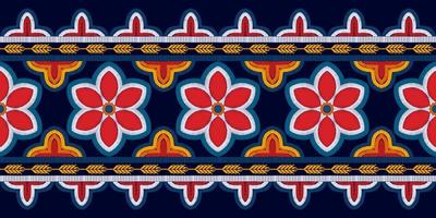 geometriska abstrakt ikat etniska sömlösa mönster design. aztec tyg matta mandala ornament textil dekorationer tapet. tribal boho infödda etniska kalkon traditionell broderi vektor bakgrund