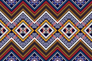 geometriska abstrakt ikat etniska sömlösa mönster design. aztec tyg matta mandala ornament textil dekorationer tapet. tribal boho infödda etniska kalkon traditionell broderi vektor bakgrund