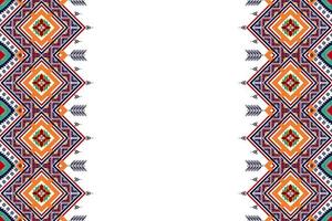 geometrisches abstraktes ethnisches nahtloses Musterdesign. aztekischer Stoff Teppich Mandala Ornamente Textildekorationen Tapete. tribal boho einheimisches motiv türkei traditioneller stickereivektorhintergrund vektor