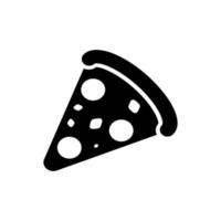 Vektor der Pizza-Ikone. Pizza-Logo. isoliert auf weißem Hintergrund.