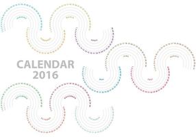 Vector Wellen Kalender 2016