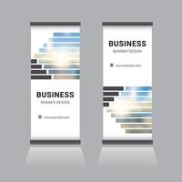 Roll-up-Banner-Design vektor