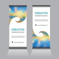 Roll-up-Banner-Design vektor