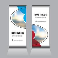 Roll-up-Banner-Design vektor