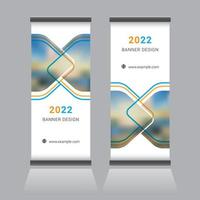 Roll-up-Banner-Design vektor