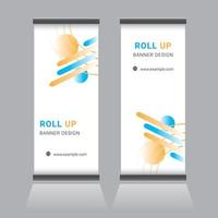 Roll-up-Banner-Design vektor