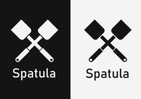 Spachtelsymbol mit schlichtem Design 2 vektor