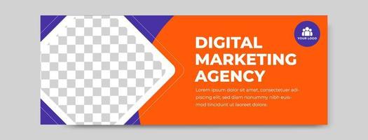 Werbebanner für digitales Marketing vektor