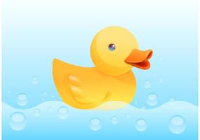 Free Yellow Rubber Duck Vektor