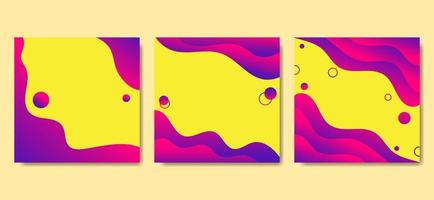 Cover-Vorlage mit abstraktem flüssigem Hintergrund mit Farbverlauf. Vektor-Illustration vektor