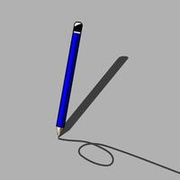 illustration vektor penna med linje