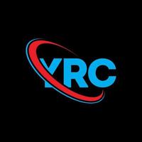 YRC-Logo. Yrc-Brief. YRC-Brief-Logo-Design. Initialen YRC-Logo verbunden mit Kreis und Monogramm-Logo in Großbuchstaben. yrc-typografie für technologie-, geschäfts- und immobilienmarke. vektor