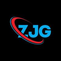 zjg logotyp. zjg bokstav. zjg bokstavslogotypdesign. initialer zjg logotyp länkad med cirkel och versaler monogram logotyp. zjg typografi för teknik, företag och fastighetsmärke. vektor