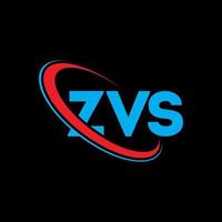 zvs-Logo. zvs-Brief. zvs-Brief-Logo-Design. Initialen zvs-Logo verbunden mit Kreis und Monogramm-Logo in Großbuchstaben. zvs Typografie für Technologie-, Business- und Immobilienmarke. vektor