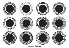 Dekorativa cirkelformer vektor