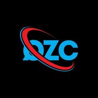 qzc logotyp. qzc bokstav. qzc bokstavslogotypdesign. initialer qzc logotyp länkad med cirkel och versaler monogram logotyp. qzc typografi för teknik, affärs- och fastighetsmärke. vektor
