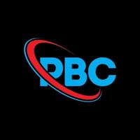 pbc logotyp. pbc brev. pbc brev logotyp design. initialer pbc logotyp länkad med cirkel och versaler monogram logotyp. pbc typografi för teknik, företag och fastighetsmärke. vektor