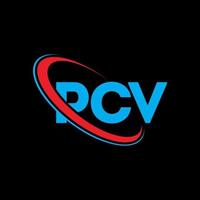 pcv logotyp. pcv brev. PCv-bokstavslogotypdesign. initialer pcv logotyp länkad med cirkel och versaler monogram logotyp. pcv-typografi för teknik-, affärs- och fastighetsmärke. vektor