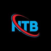 ntb-Logo. ntb-Brief. ntb-Brief-Logo-Design. initialen ntb logo verbunden mit kreis und monogramm logo in großbuchstaben. ntb-typografie für technologie-, geschäfts- und immobilienmarke. vektor