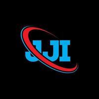 jji logotyp. jji brev. jji bokstavslogotypdesign. initialer jji logotyp länkad med cirkel och versaler monogram logotyp. jji typografi för teknik, affärs- och fastighetsmärke. vektor