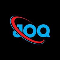 Joq-Logo. Joq-Brief. Joq-Brief-Logo-Design. Initialen Joq-Logo verbunden mit Kreis und Monogramm-Logo in Großbuchstaben. joq Typografie für Technologie-, Geschäfts- und Immobilienmarke. vektor