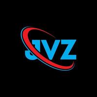 jvz-Logo. jvz brief. jvz-Brief-Logo-Design. Initialen jvz-Logo verbunden mit Kreis und Monogramm-Logo in Großbuchstaben. jvz Typografie für Technologie-, Geschäfts- und Immobilienmarke. vektor