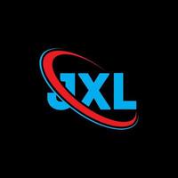 jxl logotyp. jxl bokstav. jxl bokstavslogotypdesign. initialer jxl logotyp länkad med cirkel och versaler monogram logotyp. jxl typografi för teknik, företag och fastighetsmärke. vektor