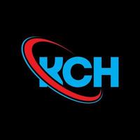 kch-Logo. kch brief. kch-Brief-Logo-Design. Initialen kch-Logo verbunden mit Kreis und Monogramm-Logo in Großbuchstaben. kch typografie für technologie, business und immobilienmarke. vektor