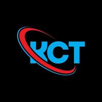 kct-Logo. kct-Brief. kct-Buchstaben-Logo-Design. Initialen kct-Logo verbunden mit Kreis und Monogramm-Logo in Großbuchstaben. kct Typografie für Technologie-, Geschäfts- und Immobilienmarke. vektor