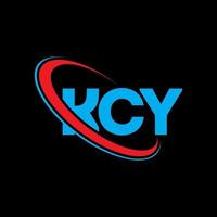 kcy logotyp. kcy brev. kcy brev logotyp design. initialer kcy logotyp länkad med cirkel och versaler monogram logotyp. kcy typografi för teknik, företag och fastighetsmärke. vektor