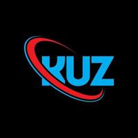Kuz-Logo. Kuz-Brief. Kuz-Brief-Logo-Design. Initialen Kuz-Logo verbunden mit Kreis und Monogramm-Logo in Großbuchstaben. Kuz-Typografie für Technologie-, Geschäfts- und Immobilienmarke. vektor