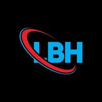 lbh logotyp. lbh bokstav. lbh bokstavslogotypdesign. initialer lbh logotyp länkad med cirkel och versaler monogram logotyp. lbh typografi för teknik, företag och fastighetsmärke. vektor