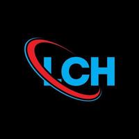 lch-Logo. lch Brief. lch-Brief-Logo-Design. Initialen lch-Logo verbunden mit Kreis und Monogramm-Logo in Großbuchstaben. lch-typografie für technologie-, geschäfts- und immobilienmarke. vektor