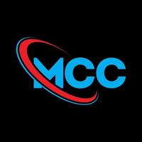 mcc-Logo. mcc-Brief. Mcc-Brief-Logo-Design. Initialen mcc-Logo, verbunden mit Kreis und Monogramm-Logo in Großbuchstaben. mcc typografie für technologie-, geschäfts- und immobilienmarke. vektor