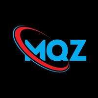 mqz-Logo. mqz-Brief. mqz-Brief-Logo-Design. mqz-Logo mit Initialen, verbunden mit Kreis und Monogramm-Logo in Großbuchstaben. mqz-typografie für technologie-, geschäfts- und immobilienmarke. vektor