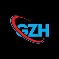 gzh logotyp. gzh bokstav. gzh brev logotyp design. initialer gzh logotyp länkad med cirkel och versaler monogram logotyp. gzh typografi för teknik, företag och fastighetsmärke. vektor