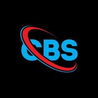 cbs-Logo. CBS-Brief. cbs-Buchstaben-Logo-Design. Initialen cbs-Logo verbunden mit Kreis und Monogramm-Logo in Großbuchstaben. cbs-typografie für technologie-, geschäfts- und immobilienmarke. vektor