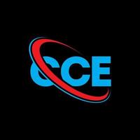 cce-Logo. cc-Brief. cce-Brief-Logo-Design. Initialen cce-Logo verbunden mit Kreis und Monogramm-Logo in Großbuchstaben. cce typografie für technologie-, geschäfts- und immobilienmarke. vektor