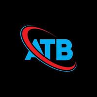 atb-Logo. atb-Brief. ATB-Brief-Logo-Design. initialen atb logo verbunden mit kreis und monogramm logo in großbuchstaben. atb typografie für technologie-, geschäfts- und immobilienmarke. vektor