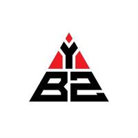 Ybz-Dreieck-Buchstaben-Logo-Design mit Dreiecksform. Ybz-Dreieck-Logo-Design-Monogramm. Ybz-Dreieck-Vektor-Logo-Vorlage mit roter Farbe. ybz dreieckiges Logo einfaches, elegantes und luxuriöses Logo. vektor