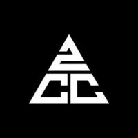 zcc Dreiecksbuchstaben-Logo-Design mit Dreiecksform. zcc-Dreieck-Logo-Design-Monogramm. zcc-Dreieck-Vektor-Logo-Vorlage mit roter Farbe. zcc dreieckiges Logo einfaches, elegantes und luxuriöses Logo. vektor