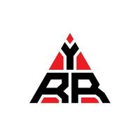 yrr-Dreieck-Buchstaben-Logo-Design mit Dreiecksform. YRR-Dreieck-Logo-Design-Monogramm. yrr-Dreieck-Vektor-Logo-Vorlage mit roter Farbe. yrr dreieckiges logo einfaches, elegantes und luxuriöses logo. vektor