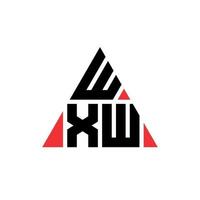 wxw triangel bokstavslogotypdesign med triangelform. wxw triangel logotyp design monogram. wxw triangel vektor logotyp mall med röd färg. wxw triangulär logotyp enkel, elegant och lyxig logotyp.