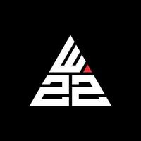 wzz Dreiecksbuchstaben-Logo-Design mit Dreiecksform. Wzz-Dreieck-Logo-Design-Monogramm. Wzz-Dreieck-Vektor-Logo-Vorlage mit roter Farbe. wzz dreieckiges Logo einfaches, elegantes und luxuriöses Logo. vektor