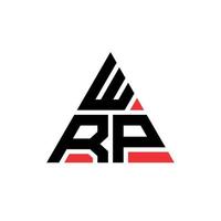 WRP-Dreieck-Buchstaben-Logo-Design mit Dreiecksform. WRP-Dreieck-Logo-Design-Monogramm. WRP-Dreieck-Vektor-Logo-Vorlage mit roter Farbe. wrp dreieckiges logo einfaches, elegantes und luxuriöses logo. vektor