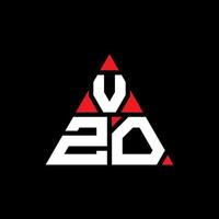 Vzo-Dreieck-Buchstaben-Logo-Design mit Dreiecksform. Vzo-Dreieck-Logo-Design-Monogramm. Vzo-Dreieck-Vektor-Logo-Vorlage mit roter Farbe. vzo dreieckiges Logo einfaches, elegantes und luxuriöses Logo. vektor