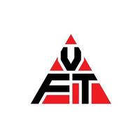VFT-Dreieck-Buchstaben-Logo-Design mit Dreiecksform. VFT-Dreieck-Logo-Design-Monogramm. vft-Dreieck-Vektor-Logo-Vorlage mit roter Farbe. vft dreieckiges Logo einfaches, elegantes und luxuriöses Logo. vektor