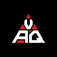 vaq-Dreieck-Buchstaben-Logo-Design mit Dreiecksform. Vaq-Dreieck-Logo-Design-Monogramm. Vaq-Dreieck-Vektor-Logo-Vorlage mit roter Farbe. vaq dreieckiges Logo einfaches, elegantes und luxuriöses Logo. vektor