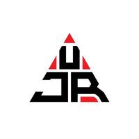 ujr-Dreieck-Buchstaben-Logo-Design mit Dreiecksform. Ujr-Dreieck-Logo-Design-Monogramm. ujr-Dreieck-Vektor-Logo-Vorlage mit roter Farbe. ujr dreieckiges Logo einfaches, elegantes und luxuriöses Logo. vektor